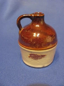 VINTAGE STONEWARE ANTIQUE POTTERY RED WING MINIATURE JUG 1/8 PINT 2 3/4" H. - Picture 1 of 9