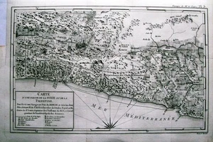 Antique map, Carte d'une partie de la Syrie et de la Palestine - Picture 1 of 1