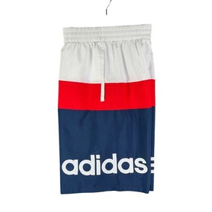 Adidas Woven Colorblock Shorts Activewear RWB Red White Blue Youth Large 14/16 - Picture 1 of 8
