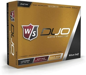 Wilson Staff Duo Urethane White Golf Balls 1 Dozen ~ New (Hard To Find New) - Picture 1 of 4
