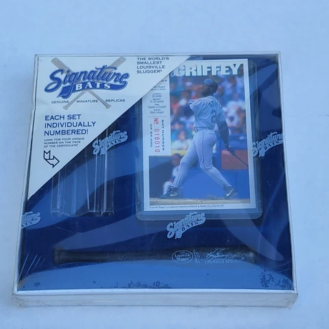 Signature Bats "Griffey The Bat" Hardwood Miniature Bat w/ Card No. 018010/25000 Cover