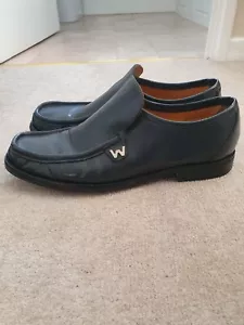 Patrick Cox Wannabe Leather Loafers UK 10 Grey Patent See My Other PATRICK COX - Picture 1 of 5