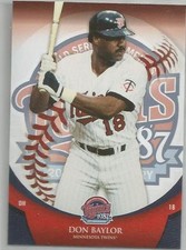 RARE Minnesota Twins 1987 Anniversary Upper Deck (2007) DON BAYLOR - #6