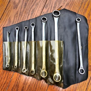 Craftsman Tools 4295 V Series 6pc + 1 Metric 6-24mm Box End Offset Wrenches USA - Picture 1 of 13