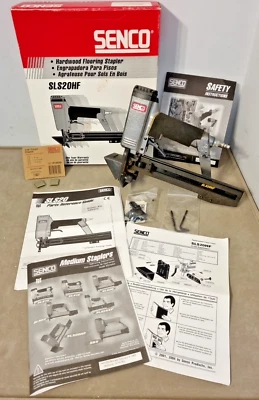 Grapadora para pisos de madera dura Senco 19 Ga, corona de 3/16", 1" 490021N SLS20-HF ¡BONITA! Foto 1 de 4