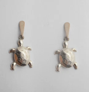 Tortoise: Drop Earrings Silver 925 - Tortoise - Picture 1 of 3