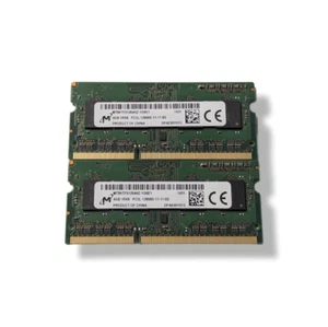 8GB (2X 4GB) MICRON PC3-12800S-11-11-B2 SODIMM DDR3 LAPTOP MEMORY (4262) - Picture 1 of 1