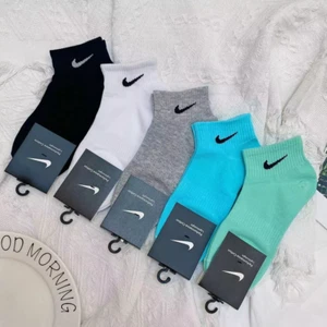 Nike Socks Sports Socks Cotton Socks 5 pack Pairs Casual Mid-Tube - Picture 1 of 10