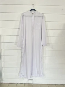Muslim Men Arabic Islamic Clothing Long Dress Saudi Arabia Robe Size 50 - Picture 1 of 11