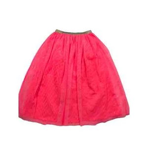 Cat & Jack Girl's Sparkly Pink Long Play Skirt XS 4/5 - Picture 1 of 4