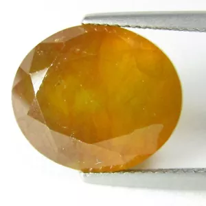 15.66Cts Excellent Genuine Natural Yellow Sapphire Oval Shape Loose Gem Ref VDO - Picture 1 of 3