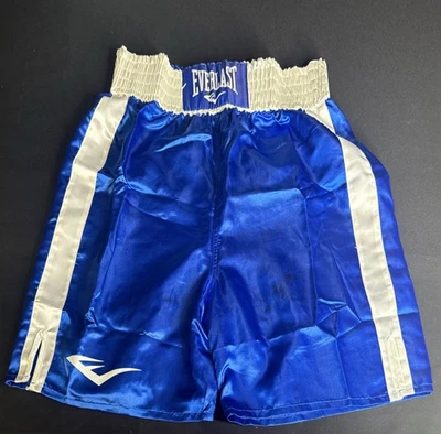 Manny Pacquiao Signed Blue Everlast Boxing Trunks PSA AP59738 - Image 1 of 4