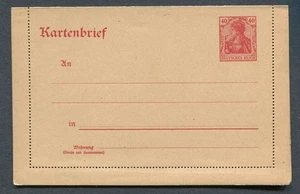 German Reich : 40 Pfennig card letter from 1920 - mint NH - Picture 1 of 2