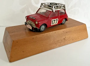 Corgi 339 Monte Carlo BMC Mini Cooper S wooden plinth Ex- Works promotional item - Picture 1 of 16