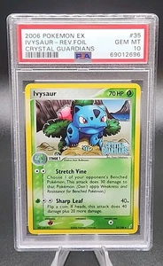PSA 10 Gem Mint 2006 Pokemon Ivysaur #35 Reverse Holo foil EX Crystal Guardians - Picture 1 of 2