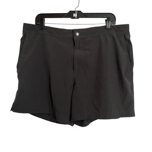 American Eagle Outfitters Swim Trunks Shorts Mens XL Charcoal Gray Lined Stretch - Picture 1 of 5