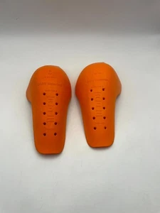 (Pair) BMW Motorrad Elbow Protector Armour Orange for Motorbike Jackets - Picture 1 of 7