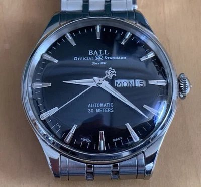 RELOJ BOLA Train Master Eternity NM2080D-SJ-BK Día Fecha Reloj Automático Hombre Foto 1 de 4