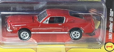 Ford Mustang Shelby GT350 1967 2024 Johnny Lightning Mecum Pop Culture en rojo Foto 1 de 3