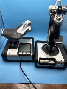 Logitech Saitek X52 Flight System - Joystick & Throttle UNTESTED And NO CABLE - Picture 1 of 11
