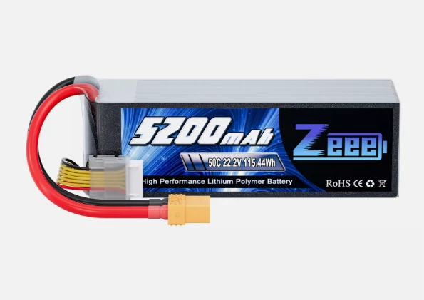 Zeee 6S 22,2V Lipo Batterie 5200mAh XT90 50C für RC Hubschrauber Flugzeug LKW - Bild 1 von 1
