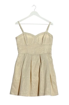 HOLLISTER Robe à bretelles Dames Robe T EU 40 doré élégant - Photo 1/4