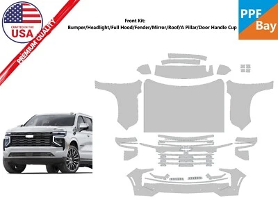 Película de protección de pintura delantera PreCutKit PPF para Chevrolet Suburban 2025 Foto 1 de 4
