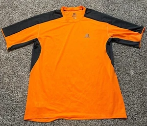 Salomon Acti Lite T-Shirt Men's XL Orange Black Short Sleeve Crew Neck Pullover - Picture 1 of 7