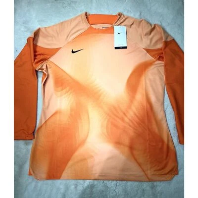 Nike Football Soccer Goal Keeper futbol Jersey orange DH8226-819 women's XL - Image 1 of 4