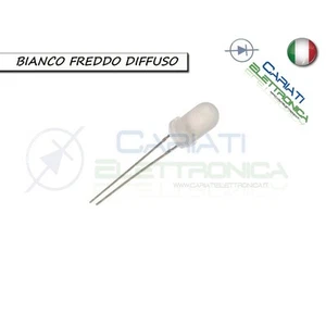 500 pz Led 5mm Bianchi Bianco freddo luce Diffusa 8000mcd - Foto 1 di 1