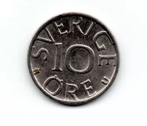 Sweden 1989, Carl Gustav XVI, monogram crowned, 10 Öre 2 - Picture 1 of 2