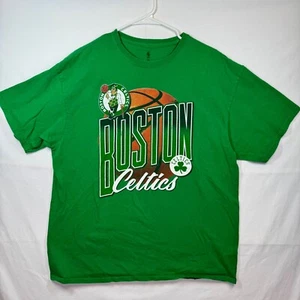T-shirt grafica NBA Boston Celtics basket logo verde uomo taglia large - Foto 1 di 6