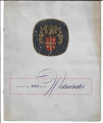 Austin A90 Westminster Saloon 1954-56 UK Market Sales Brochure - Image 1 of 2