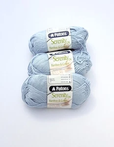Blue Bamboo Cotton Blend Yarn - 3 x 50g Balls - 8 Ply DK - Knitting, Crochet - Picture 1 of 2