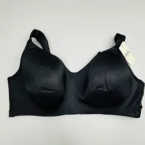New Cacique Satin No Wire Bra 42C Back Smoothing Adjustable Strap - Picture 1 of 10