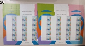 / GIBRALTAR - MNH - MEET OUR NEW BABY - BIRDS - 10 SHEETS - Picture 1 of 1