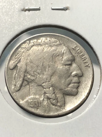 1931S BUFFALO NICKEL 5 CENTS SAN FRANCISCO MINT USA NICE GRADE! Cover