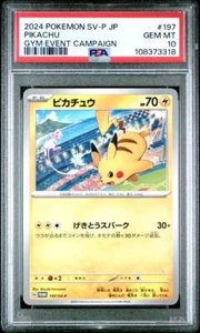 PSA 10 Pikachu 197/SV-P Palestra Evento Campagna Pokemon Giapponese 2024 - Foto 1 di 2