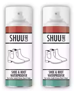 2 x Shoe & Boot Waterproof Spray Leather Suede Canvas Shoe Protection 300ml - Picture 1 of 1