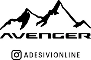 Adesivo Pretagliato Scritta Logo #avenger #jeep #mountains - Foto 1 di 13