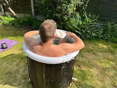 IcyBath Cold Therapy Portable Ice Bath With Lid Cold Water Recovery - Image 1 of 4