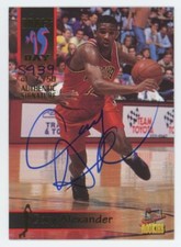 1995-96 Signature Rookies Draft Day Cory Alexander Rookie Auto Virginia