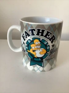 Large Mug Cup The Simpsons Father Of The Year Mug Homer Bart Ideal Gift - Picture 1 of 9