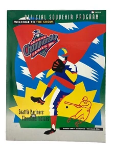 1995 American League Championship Series Program- Cleveland Indians /Mariners - Picture 1 of 4