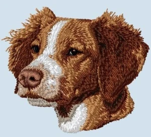 Brittany Dog Spaniel, parche bordado viene en tamaños de 2" 3" y 4" - Imagen 1 de 2