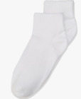 Jefferies Socks Unisex White Seamless Toe Sport Quarter Sock 3-Pair Size XS 3467