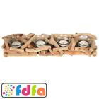 Something Different Driftwood 4 Piece Candle Holder Natural Home Decor