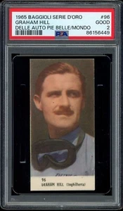 1965 GRAHAM HILL BAGGIOLI SERIE D'ORO DELLE AUTO PIU BELLE DEL MONDO #96 (PSA 2) - Picture 1 of 2