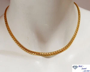 Für schlanken Hals: Massive Kette / Collier, 35 Gramm, Länge 38,5 cm, 750 Gold - Bild 1 von 3
