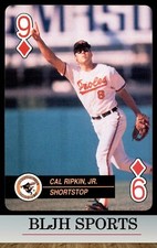 1992  U.S. Playing Card Co. Baseball Aces #9 Cal Ripken Jr. Baltimore (1A9)